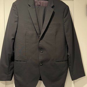 J CREW LUDLOW BLACK LORO PIANA 120S WOOL SUIT 42 SLIM